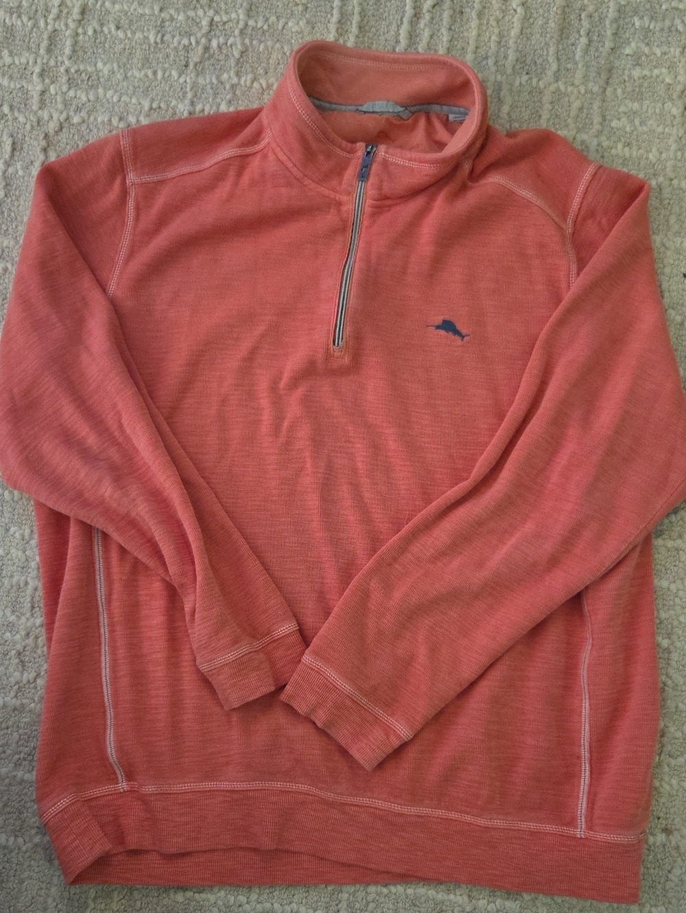 Tommy Bahama Coral Half-Zip Pullover, XXLT